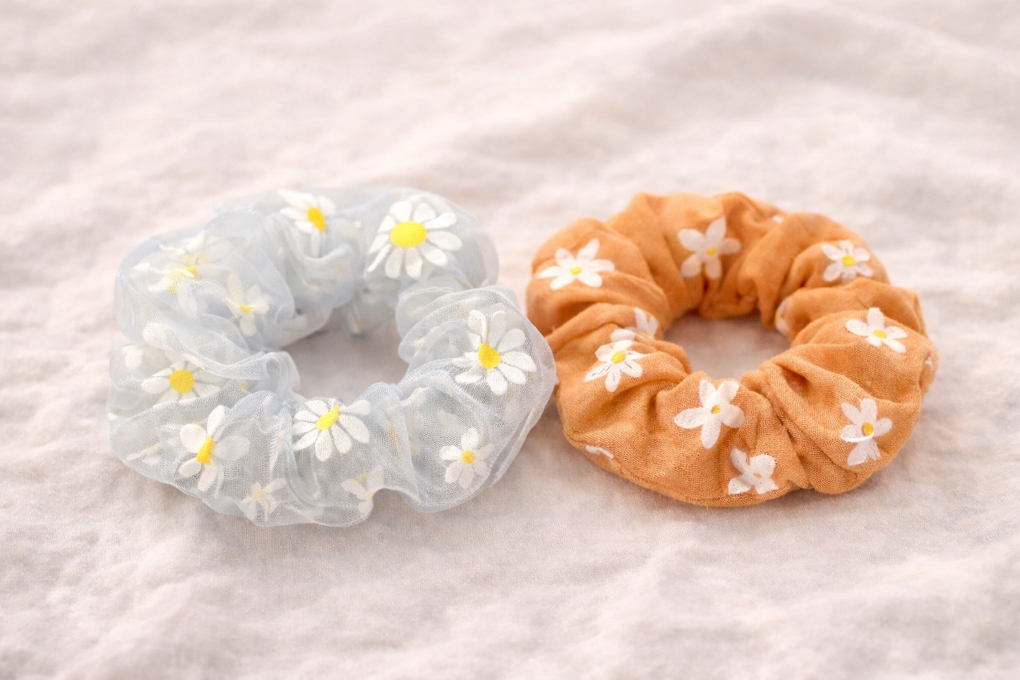 Orange Scrunchie 2er Set